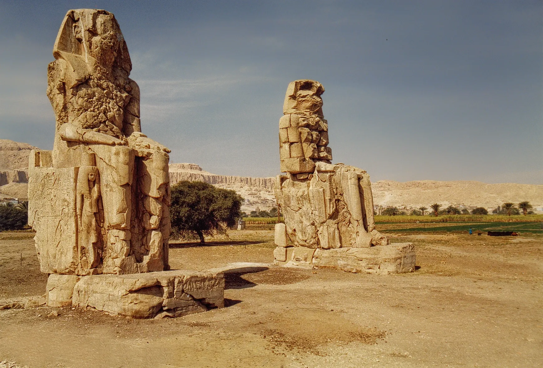 Colossi of Memnon in Egypt